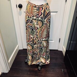 DR2 Tropical Print Maxi Skirt